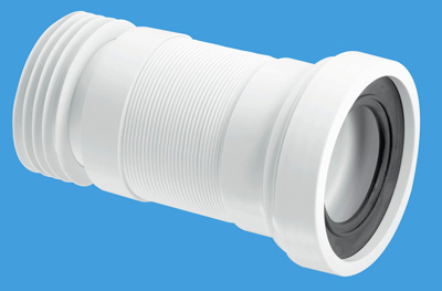 WC- F23R  McAlpine 260mm Straight Flexible Pan Connector