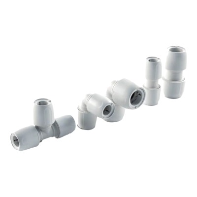 HEP2O  Straight White 10mm Connector